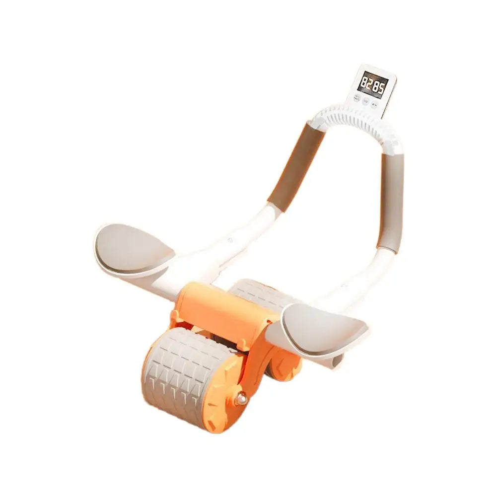 Elbow Supported Automatic Rebound Abdominal Tire Counting Display Screen AB Roller Wheel Training Equipment