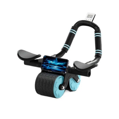 Elbow Supported Automatic Rebound Abdominal Tire Counting Display Screen AB Roller Wheel Training Equipment