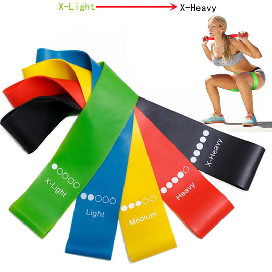 Different Resistance Bands Yoga Band Fitness Exercise Training Hip Tension Band Leg Squat Dance Elastic Loop Stretch Band